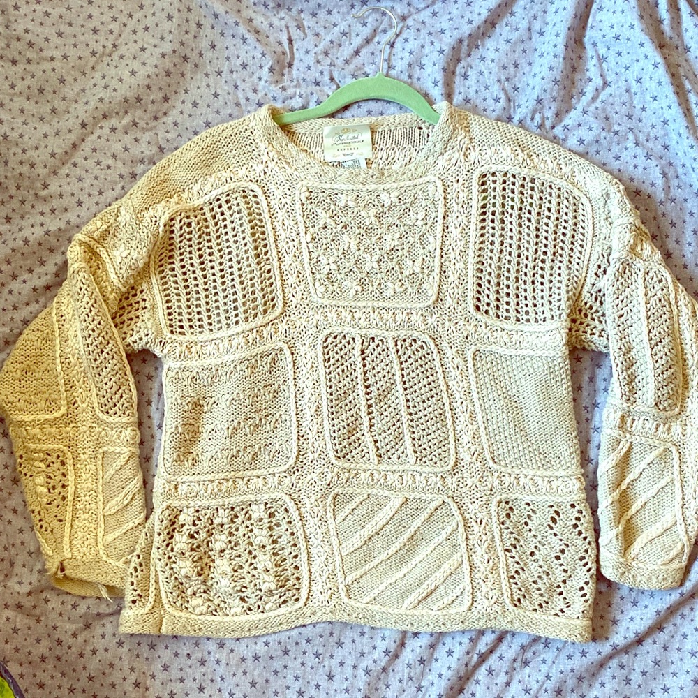 Hand knitted light brown/tan sweater